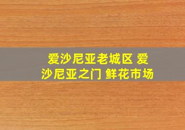 爱沙尼亚老城区 爱沙尼亚之门 鲜花市场